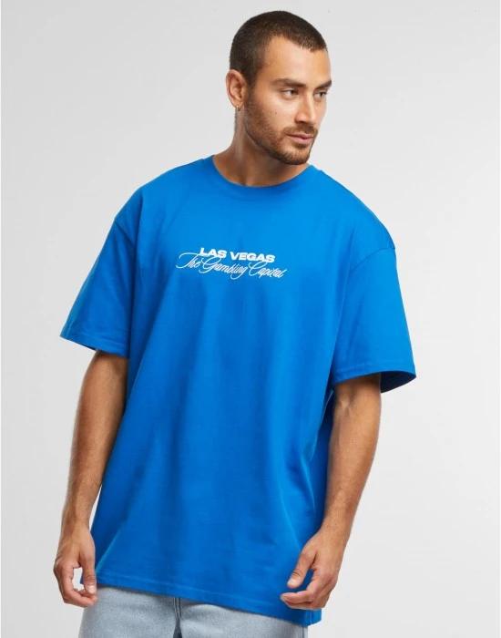 Тениска Gambling Capital Oversize Tee cobalt blue XXL