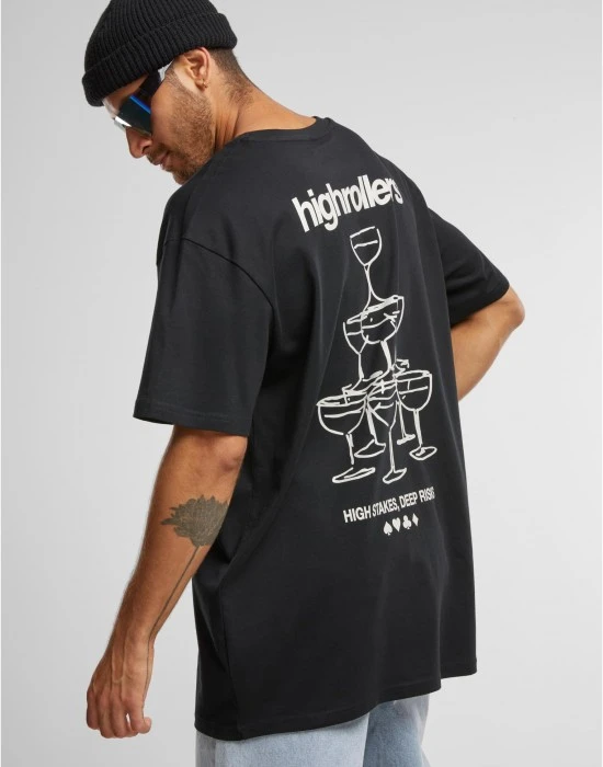 Тениска Highrollers Oversize Tee black XXL