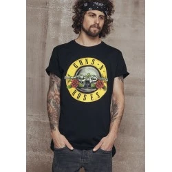 Мъжка черна тениска Merchcode Guns n' Roses Logo
