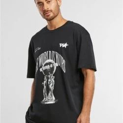 Мъжка черна тениска Mister Tee Your World Oversize