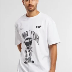 Мъжка бяла тениска Mister Tee Your World Oversize