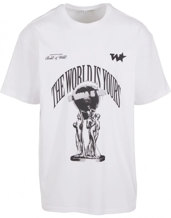 Мъжка бяла тениска Mister Tee Your World Oversize, Овърсайз - Hoodstyle.bg