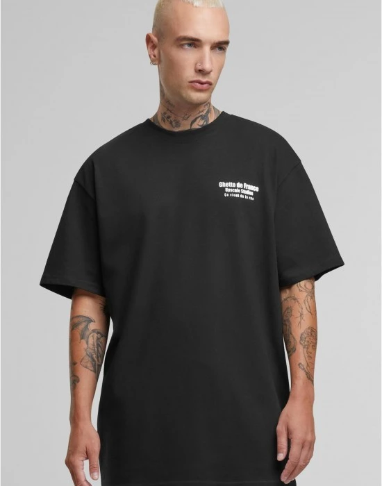 Тениска Ghetto de France Oversize Tee black XXL