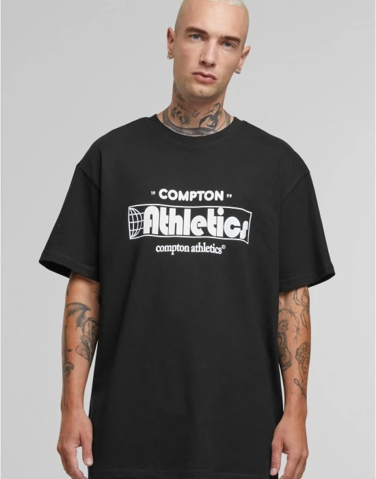Тениска Compton Athletic Club Oversize Tee black XXL