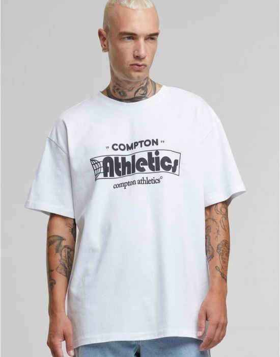 Тениска Compton Athletic Club Oversize Tee white XXL