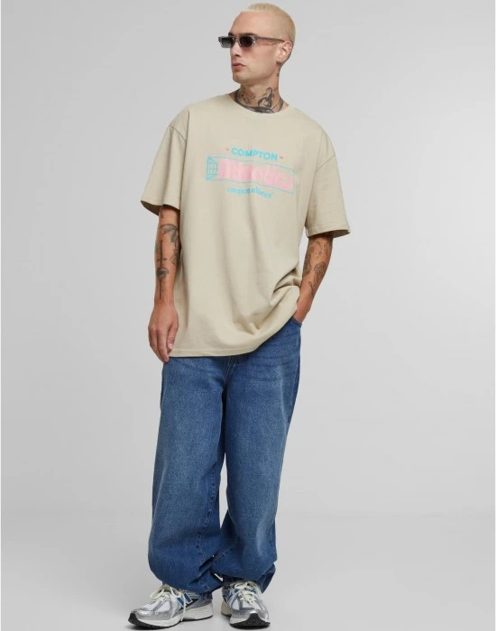 Тениска Compton Athletic Club Oversize Tee sand XXL