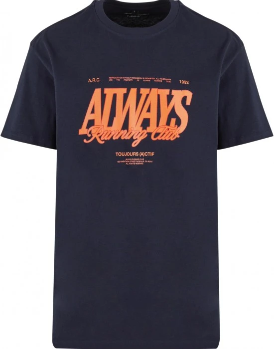 Тениска Always Running Oversize Tee navy XXL