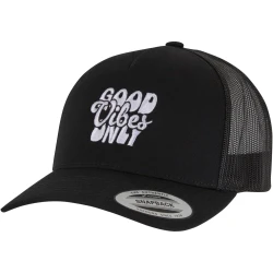 Шапка с козирка Good Vibes Only 5-Panel Retro Trucker Cap black one size