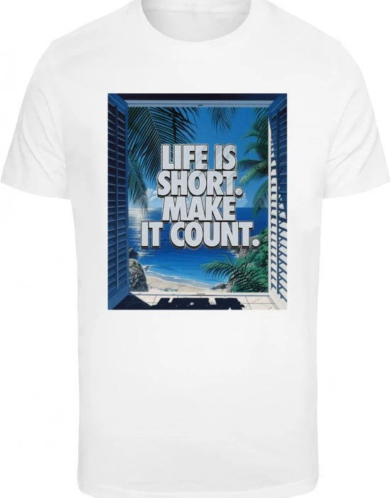 Тениска Life's Short Tee white XXL