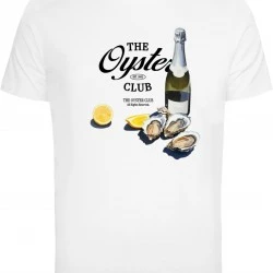 Тениска The Oyster Club Tee white XXL