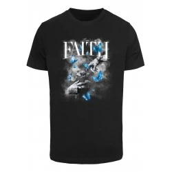 Тениска в черно Mister Tee Faith Butterfly