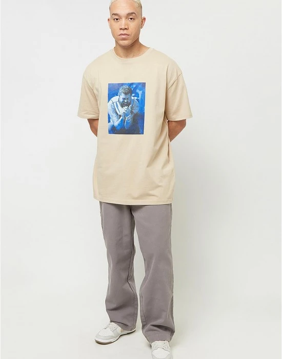 Тениска Post Malone Tracklist Oversize Tee wetsand XXL