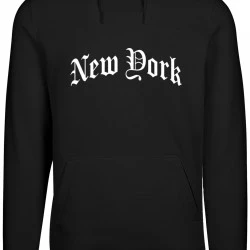 New York Wording Hoody black XXL