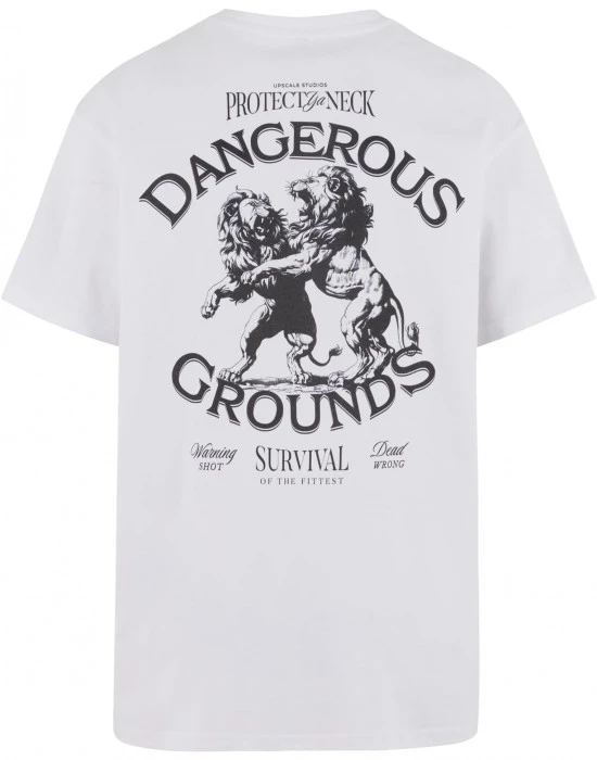 Тениска Dangerous Grounds Oversize Tee white XXL