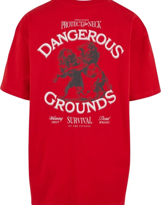 Тениска Dangerous Grounds Oversize Tee cityred XXL