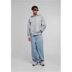 Dangerous Grounds Oversize Zip Hoody heather grey XXL