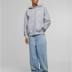 Dangerous Grounds Oversize Zip Hoody heather grey XXL