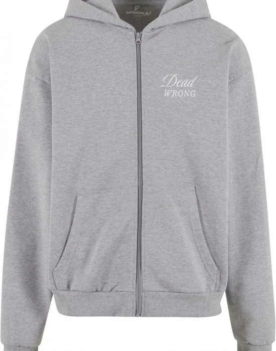 Dangerous Grounds Oversize Zip Hoody heather grey XXL