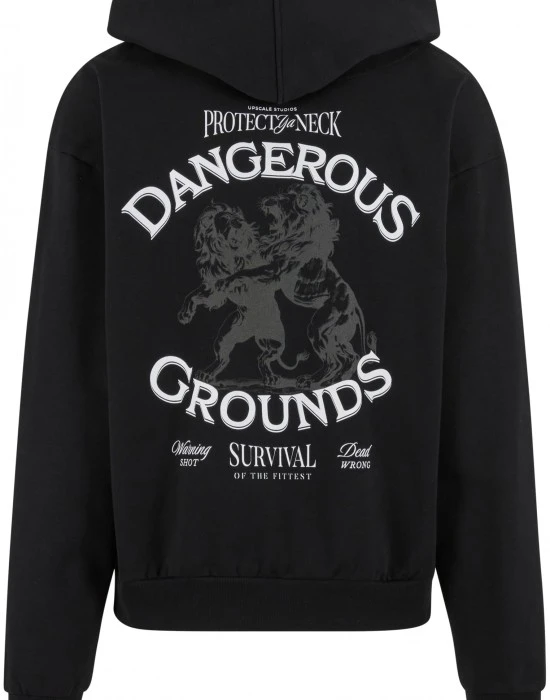 Dangerous Grounds Oversize Zip Hoody black XXL