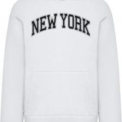 New York Fluffy Hoody white XXL