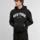 New York Collage Fluffy Hoody black XXL