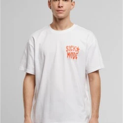 Мъжка тениска в бяло Mister Tee Psycho Font Oversize