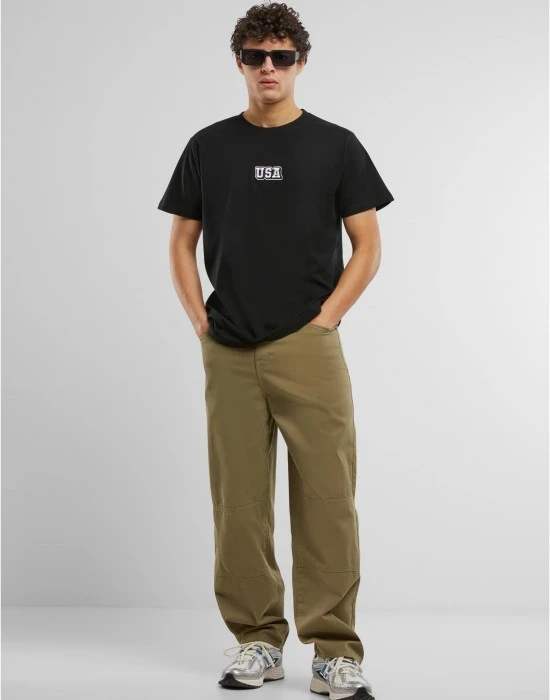 Тениска USA College Wording Patch Tee black XXL