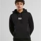 USA College Wording Patch Hoody black XXL