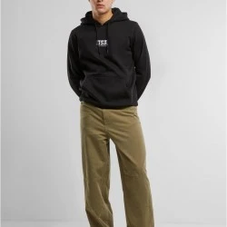 USA College Wording Patch Hoody black XXL