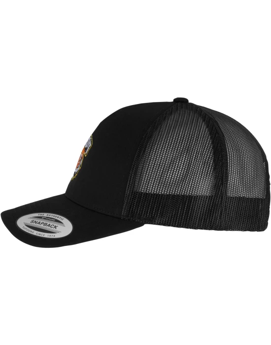 Detroit Tiger Head Patch 5-Panel Retro Trucker Cap black one size