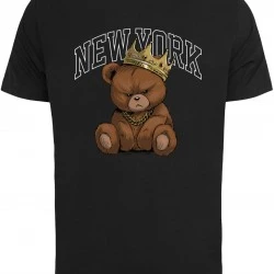 Тениска NY Crowned Bear Tee black XXL
