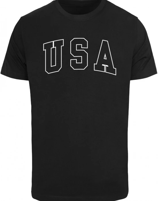 Тениска USA  Wording Tee black XXL