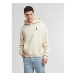 King Card EMB Fluffy Hoody whitesand XXL