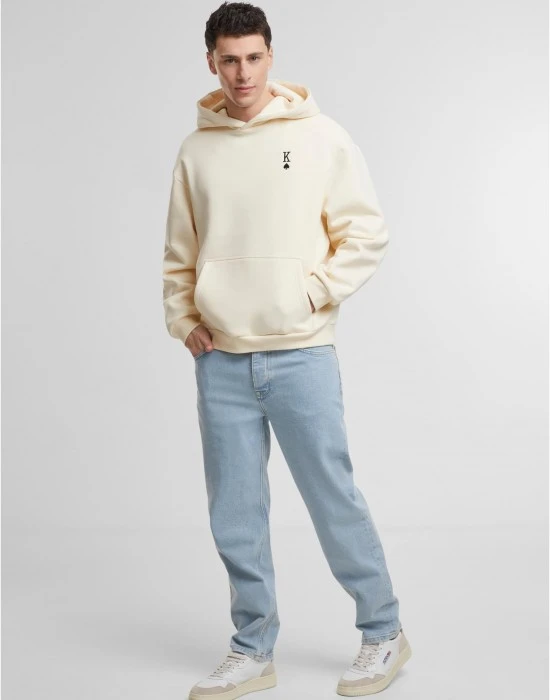 King Card EMB Fluffy Hoody whitesand XXL