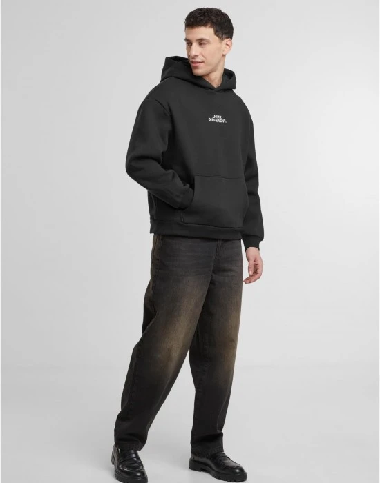 Think Different EMB Fluffy Hoody black XXL