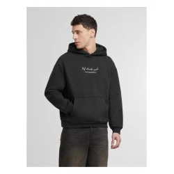 Love Yourself First EMB Fluffy Hoody black XXL