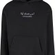 Love Yourself First EMB Fluffy Hoody black XXL