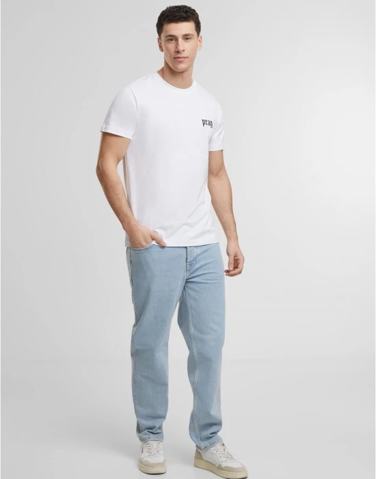 Тениска Pray Old English Wording EMB Tee white XXL