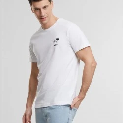 Тениска Palm Tree EMB Tee white XXL