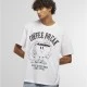 Тениска Life Happens Coffee Helps Oversize Tee white XXL