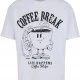 Тениска Life Happens Coffee Helps Oversize Tee white XXL