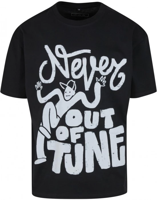 Тениска Never Out Of Tune Oversize Tee black XXL