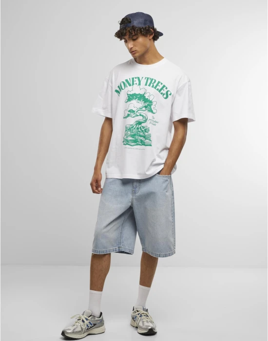 Овърсайз тениска Green Money Trees Oversize Tee white XXL