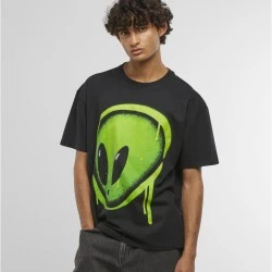 Тениска Dripping Alien Head Oversize Tee black XXL