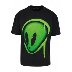 Тениска Dripping Alien Head Oversize Tee black XXL