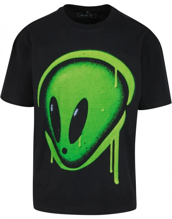 Тениска Dripping Alien Head Oversize Tee black XXL
