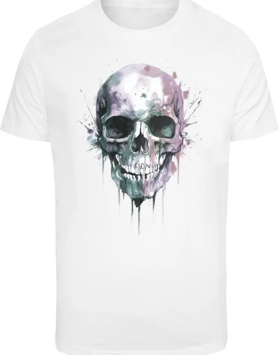 Тениска Colorful Skull Tee white XXL