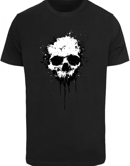 Мъжка тениска в черно Mister Tee Artsy Skull Paint, Тениски - Hoodstyle.bg