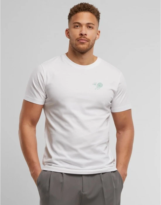 Тениска Chasing Aces Smiling Faces Tee white XXL
