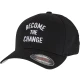 Become The Change Wording Wooly Combed Cap black S/M